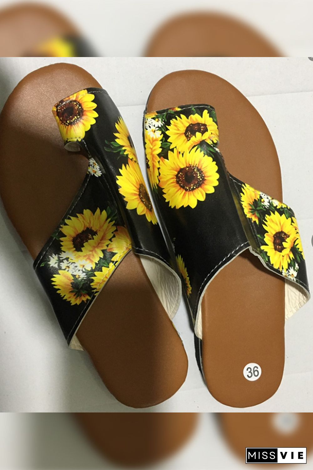 Sunflower Mid Flat Heel Sandals