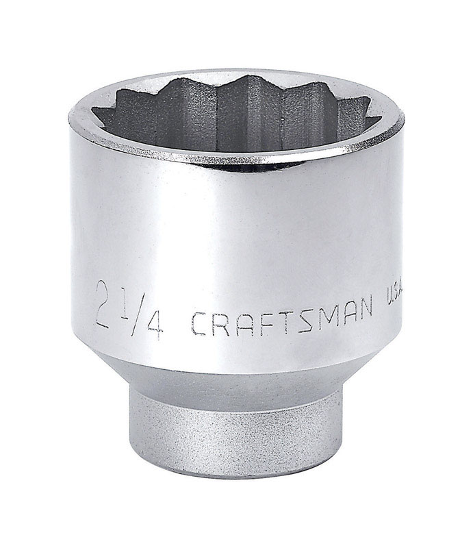 Craftsman 2-1/4 in. X 3/4 in. drive SAE 12 Point Standard Socket 1 pc