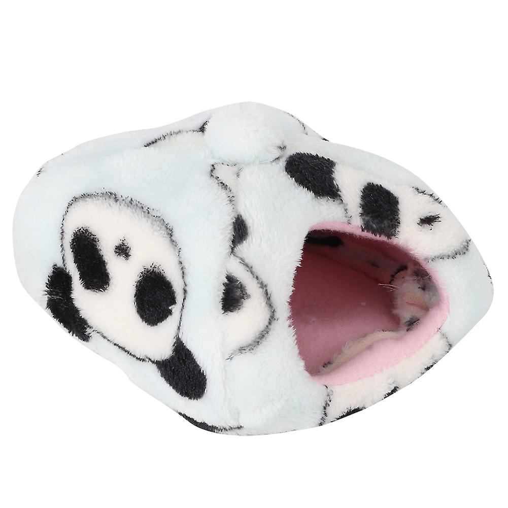 Panda Sky Blue Winter Thicken Plush Cloth Pet Nest Hamster House Hedgehog Bed For Guinea Pig Flying Squirrel