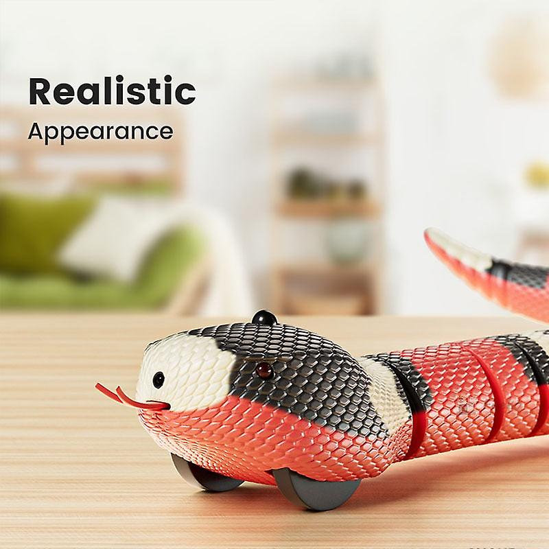 Smart sensing snake cat toys