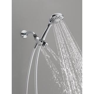 Peerless 3-Spray Patterns 1.75 GPM 3.5 in. Wall Mount Handheld Shower Head in Chrome 76341