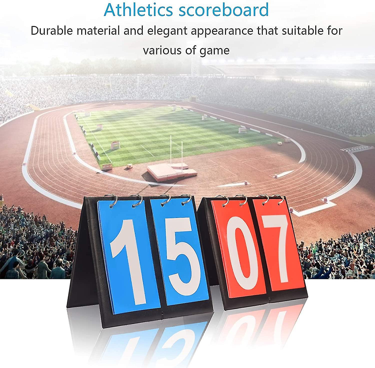 2pcs Scoreboard Sports Scoreboard Digital Scoreboard Sports Soccer Score Display Table Tennis Score Counter Volleyball Scoreboard Basketball Badminton