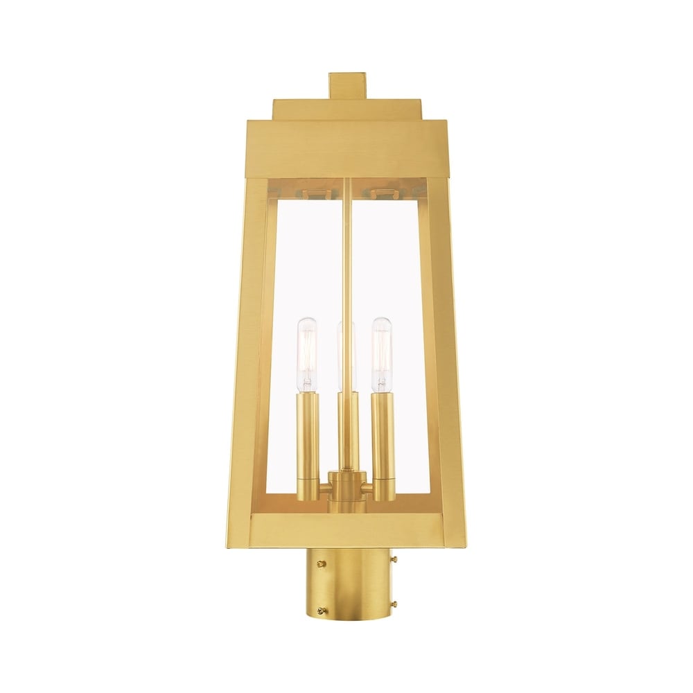 Livex Lighting Oslo 3 Light Outdoor Post Top Lantern   8.25\