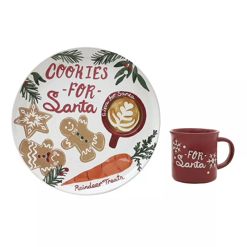 St. Nicholas Square? Evergreen Lane Cookies For Santa Plate and Mug Set