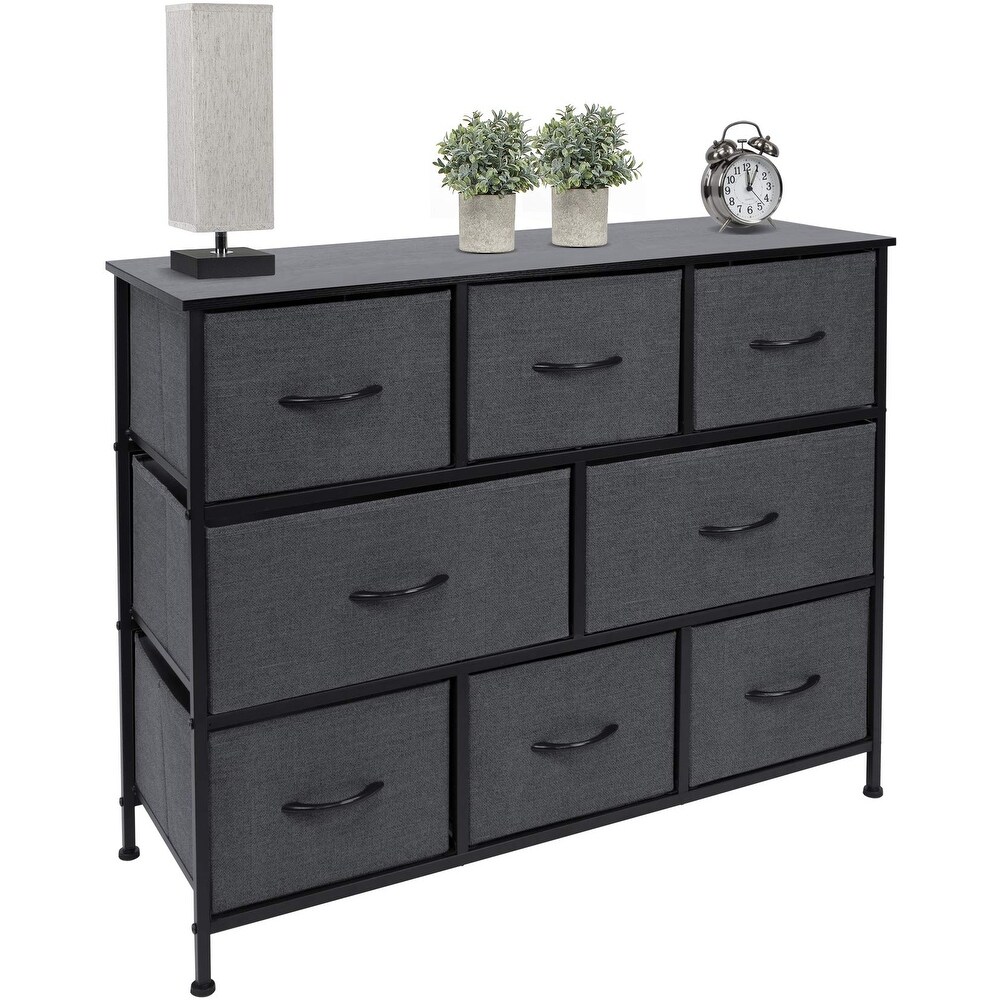 Dresser w/ 8 Drawers Furniture Storage Chest for Clothing Organization