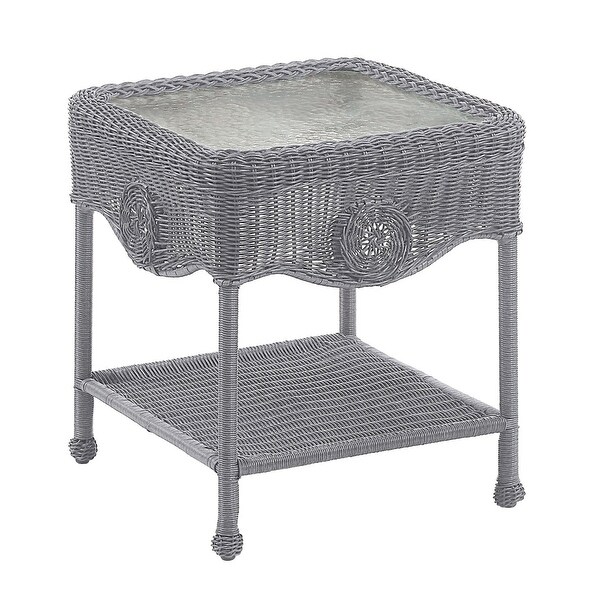 Riviera 18inch Resin Wicker Side Table