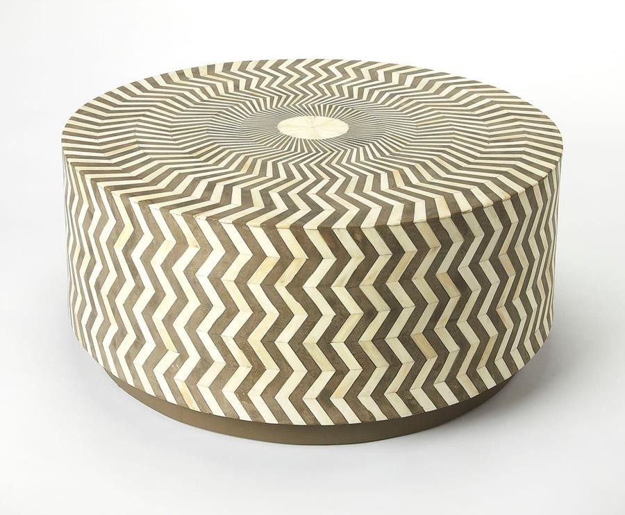 Bone Inlay Coffee Table  Gray   Transitional   Coffee Tables   by HedgeApple  Houzz