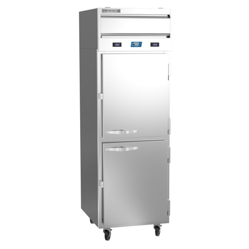 Beverage-Air CT12-12HC-1HS Convertible Reach-In Refrigerator/Freezer， Solid Doors