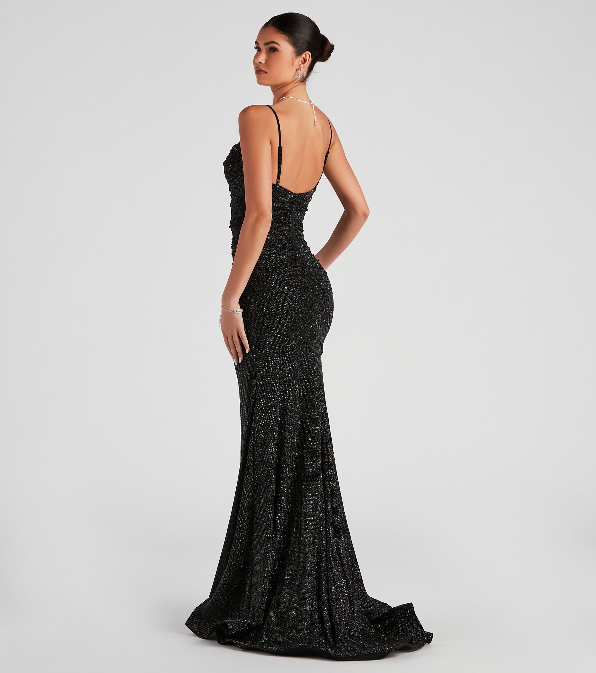 Shay Formal Lurex Glitter Dress