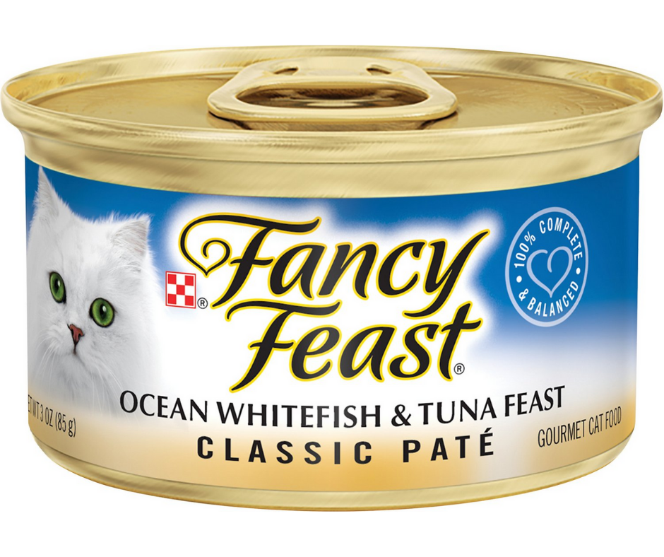 Purina Fancy Feast - All Breeds， Adult Cat Classic Paté Ocean Whitefis