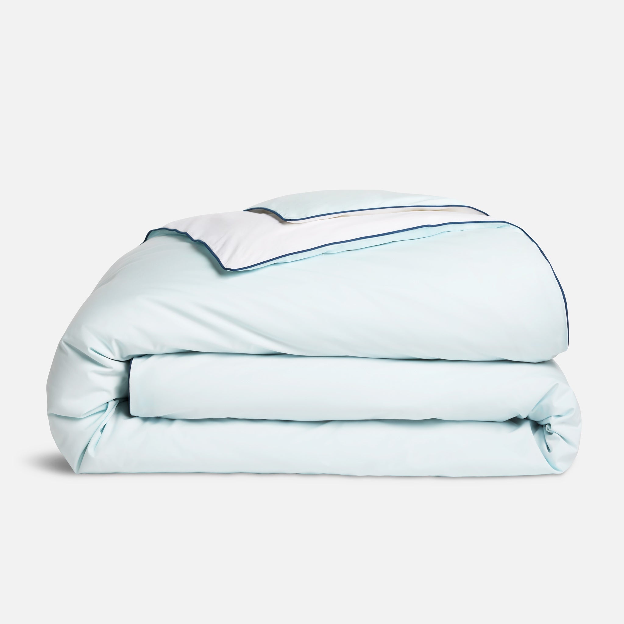 Piped Classic Percale Duvet Cover - Last Call