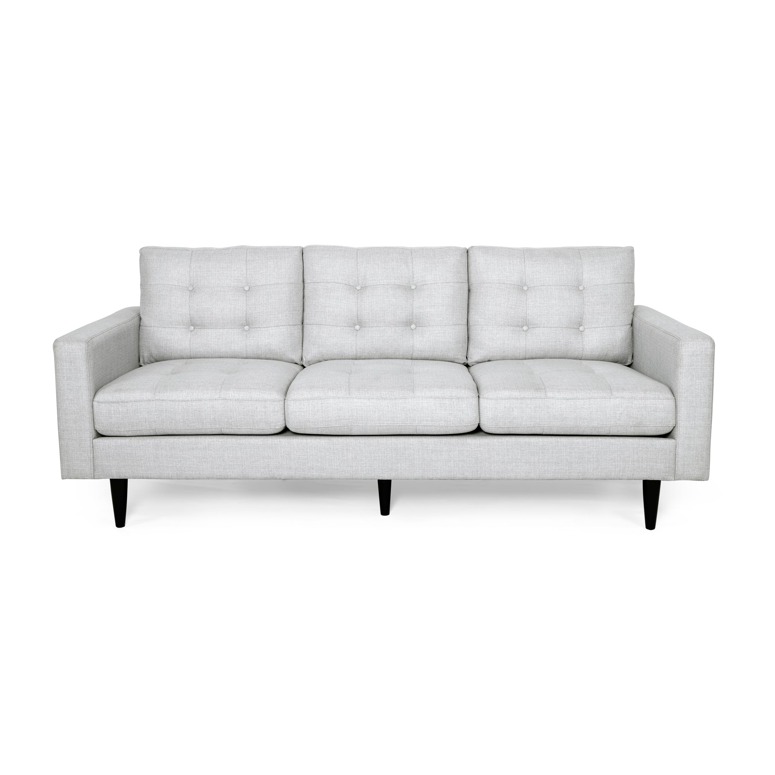 Ayumi Contemporary Tufted Fabric 3 Seater Sofa