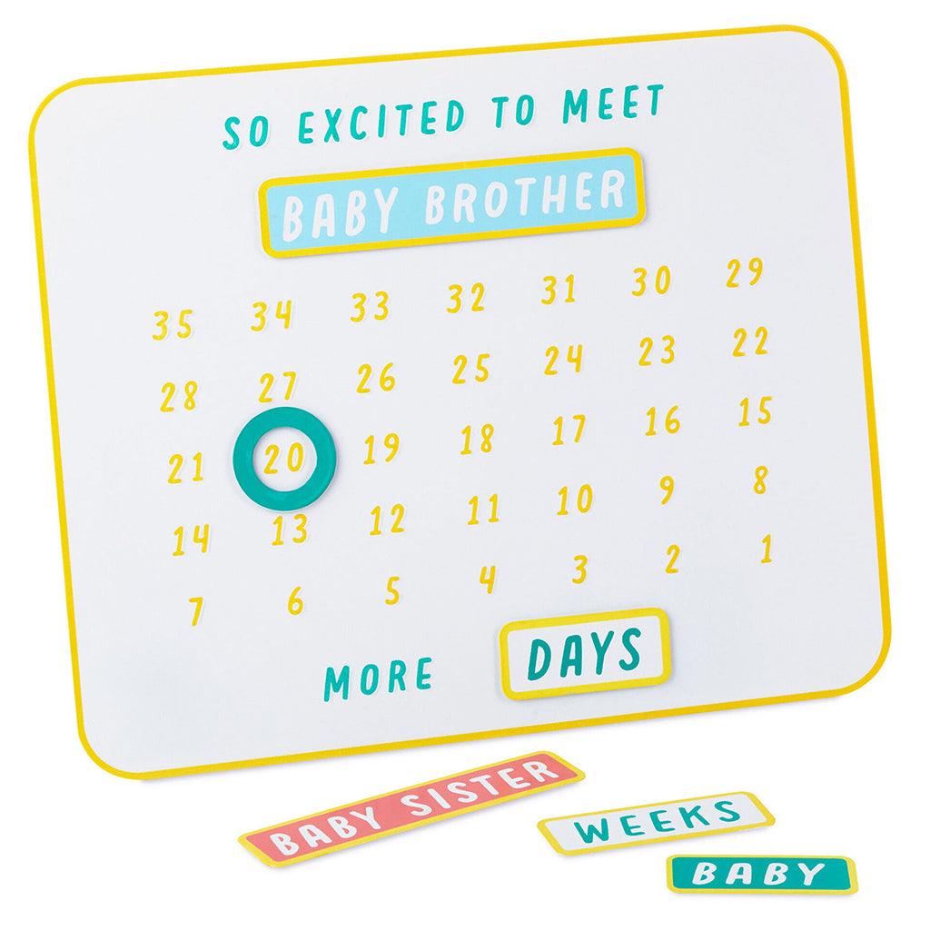 Hallmark  So Excited to Meet You Magnetic Baby Countdown Board