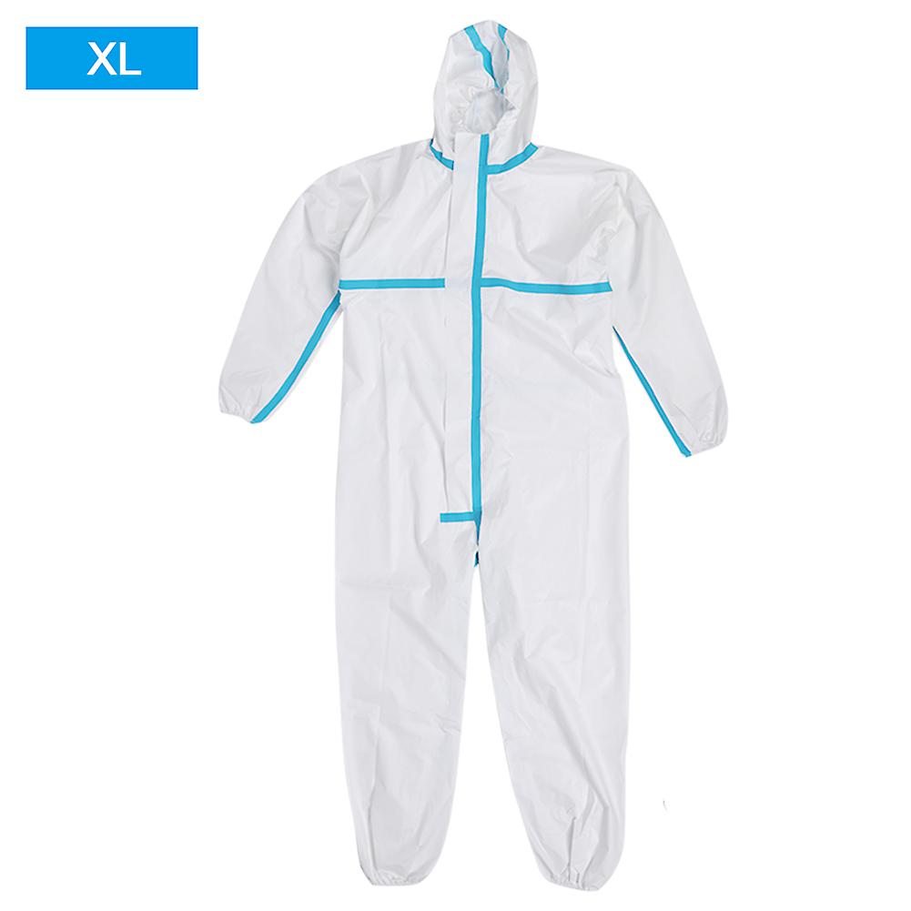 Protection Suit Outdoor Hooded Coverall Disposable Safety Clothing For Lab Workshopxl