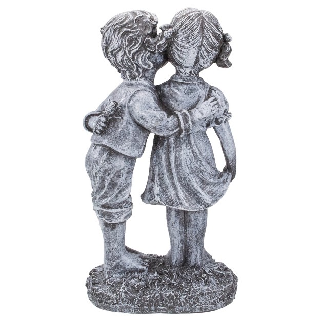 Peck On The Cheek Outdoor Garden Statue