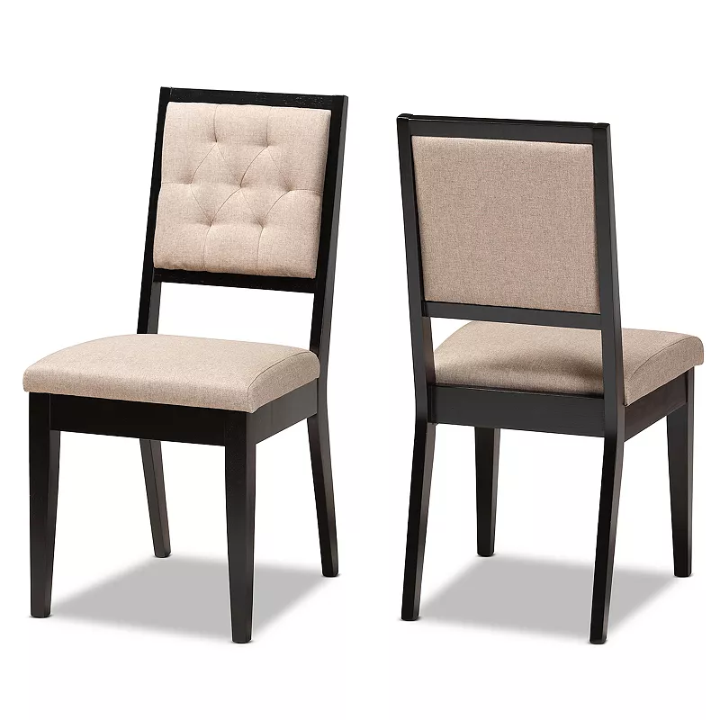 Baxton Studio Gideon Dining Chair 2-piece Set