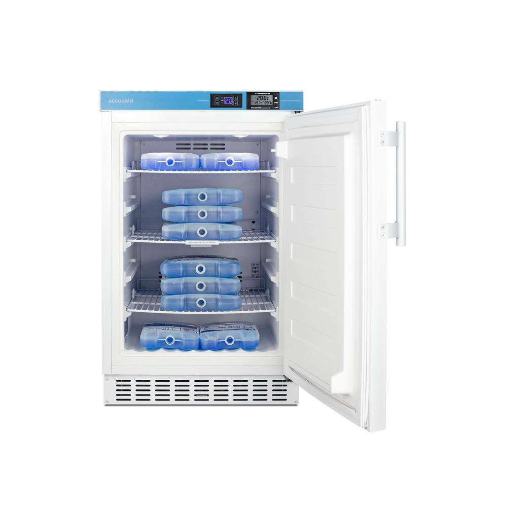 Summit Appliance 2.65 cu. ft. Vaccine Frost-Free Upright Freezer in White ADA Compliant ACF33L