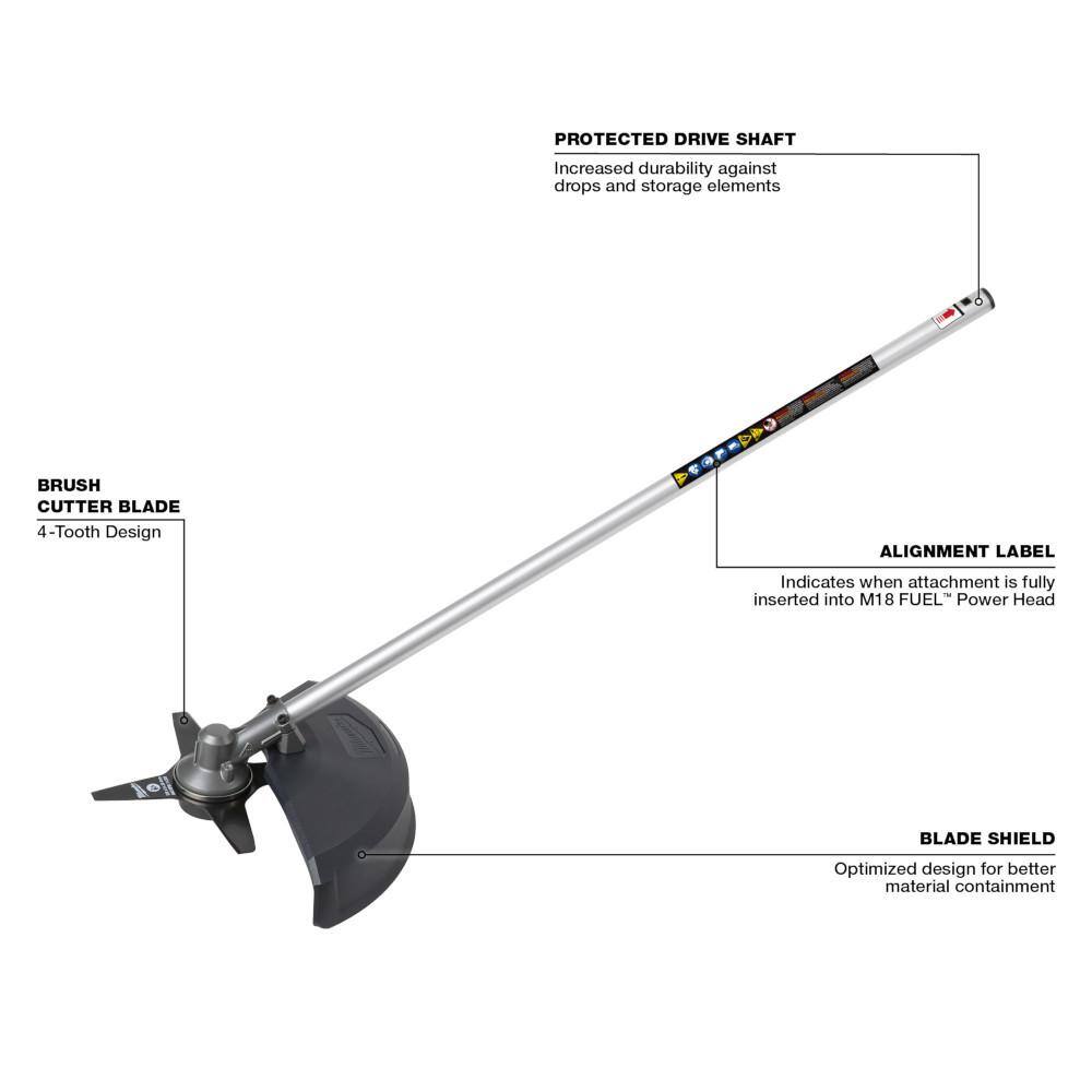 MW M18 FUEL 18V Lithium-Ion Brushless Cordless String Grass Trimmer wBrush Cutter Hedge Trimmer Pole Saw Attachments 2825-20ST-49-16-2738-49-16-2719-40