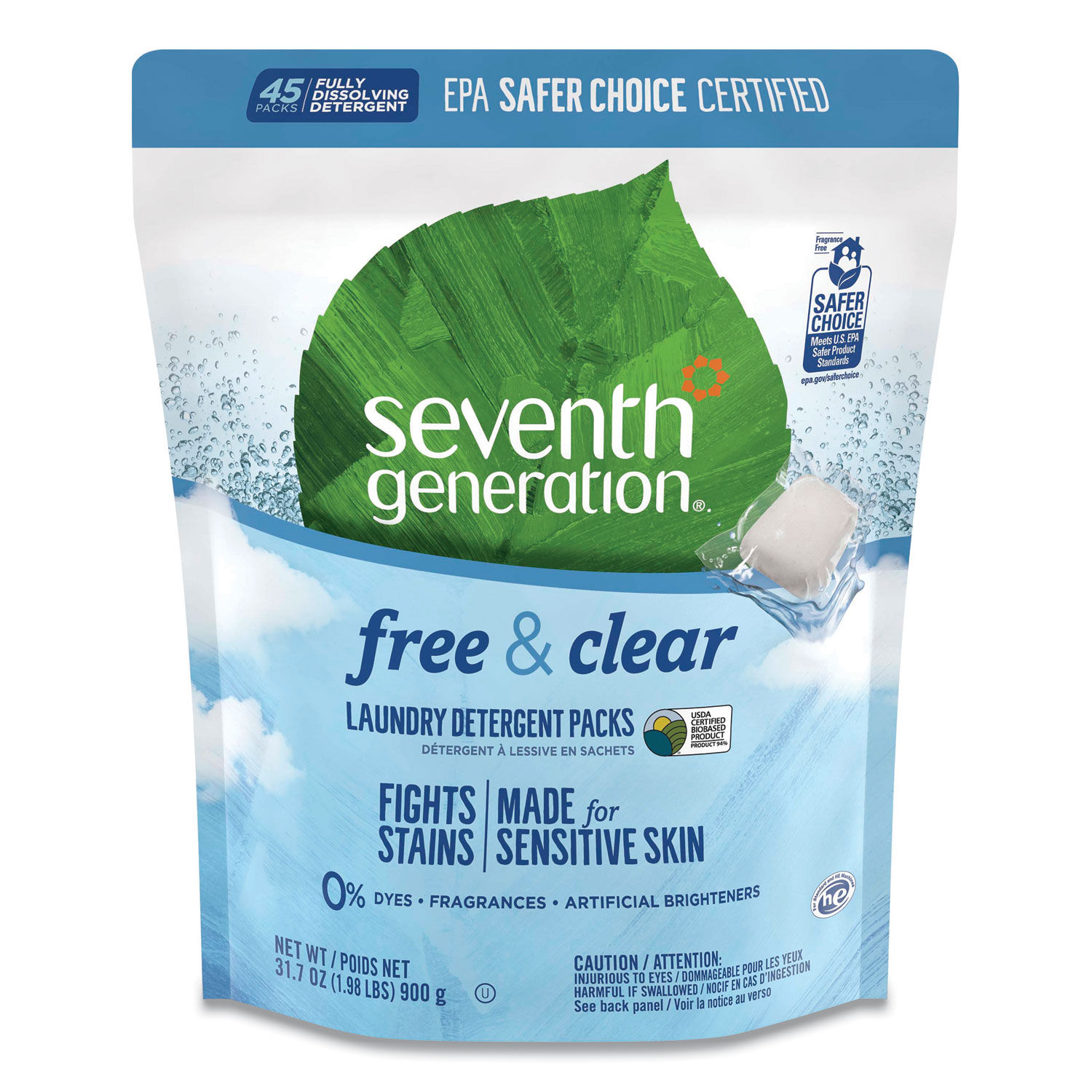 Natural Laundry Detergent Packs by Seventh Generationandreg; SEV22977