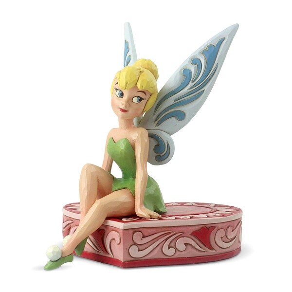 Tinker Bell Love Seat Sitting on Heart Figurine