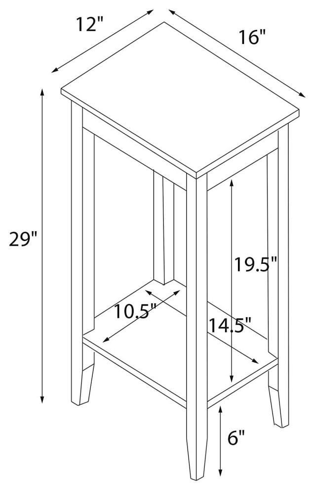 Simple Design Tall End Table Multi purpose Small Space   Midcentury   Side Tables And End Tables   by Imtinanz  LLC  Houzz