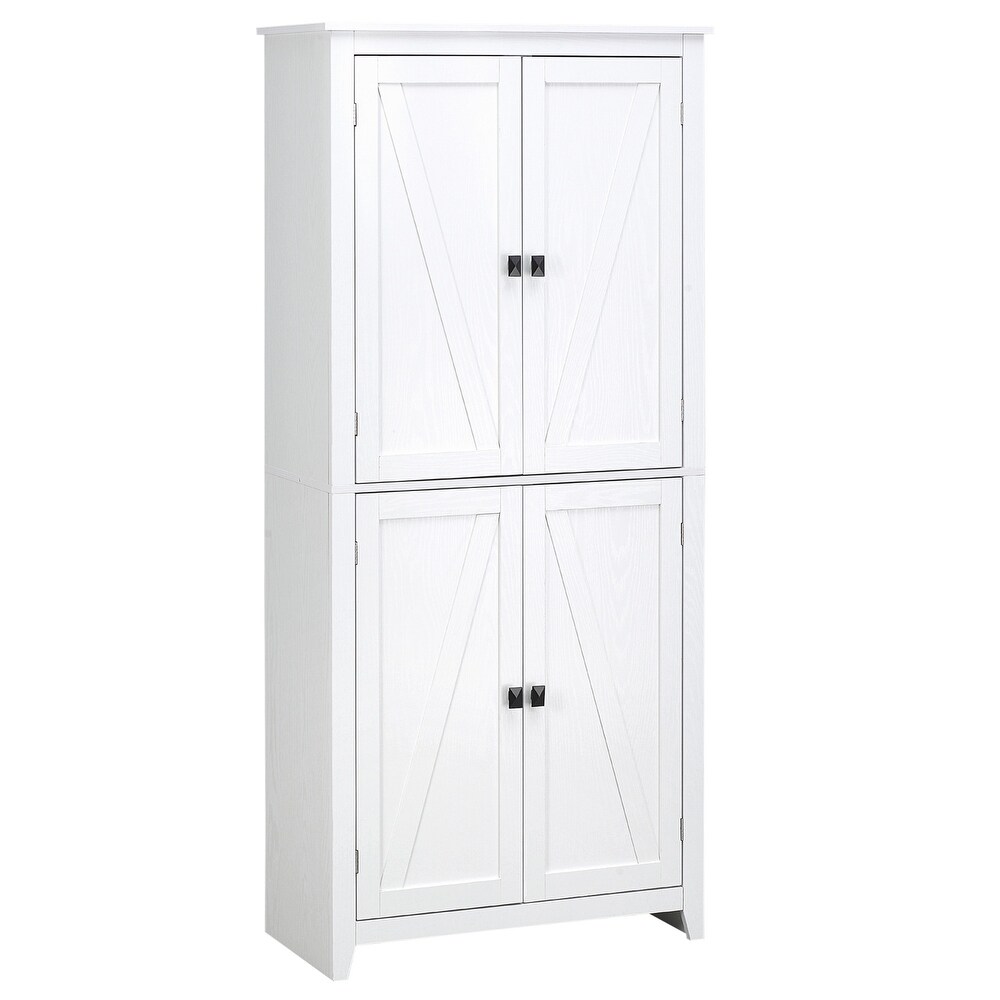 4 Door Storage Cabinet with Adjustable Shelves