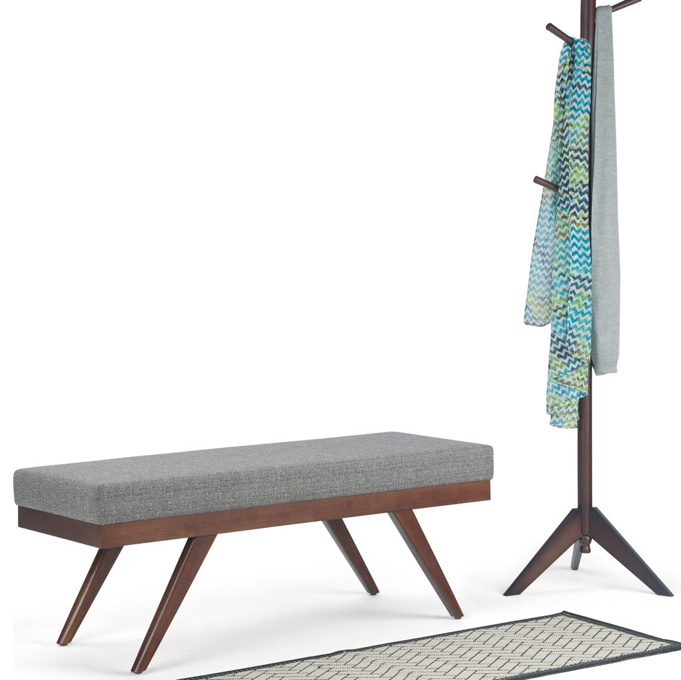 Chanelle 48 quotMid Century Modern Ottoman Bench   Midcentury   Footstools And Ottomans   by Simpli Home Ltd.  Houzz