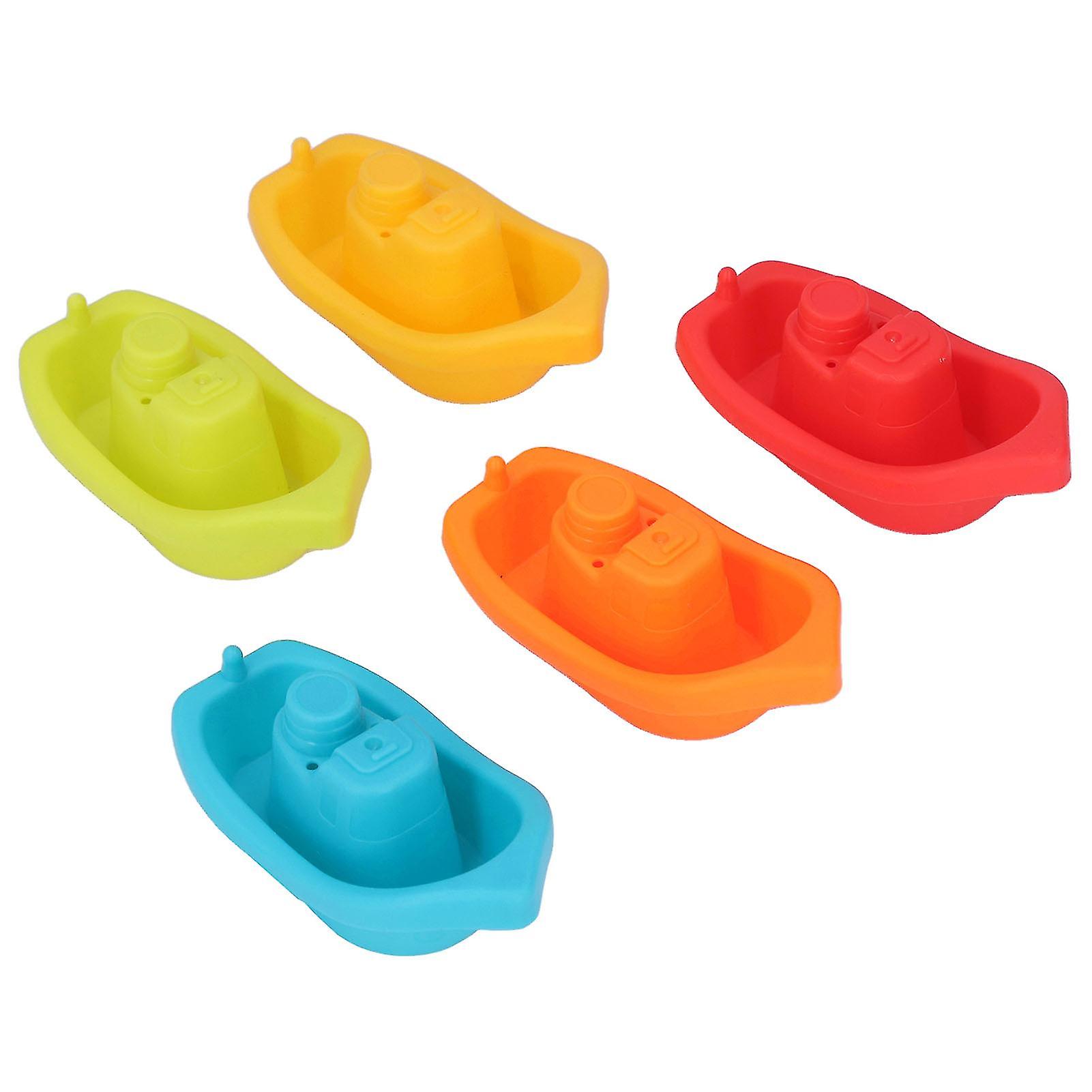 Bath Tub Stacking Boat Toy Different Colors Floating Tipping Educational Baby Stacking Toys