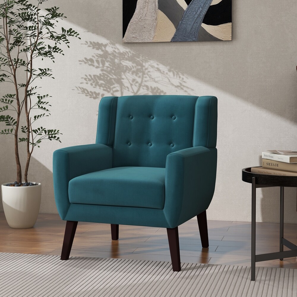 Modern Accent Chair Velvet Armchair