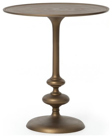 Luciana End Table Aluminium Matte Brass   Modern   Side Tables And End Tables   by Virgil Stanis Design  Houzz