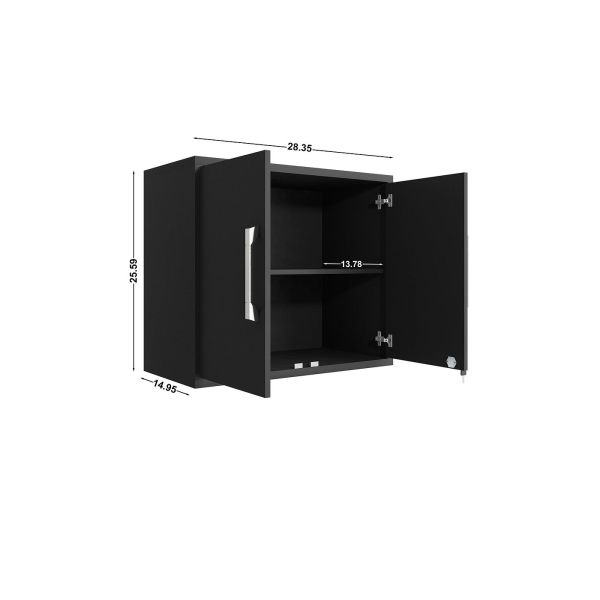 Eiffel 2-Piece Garage Set in Matte Black