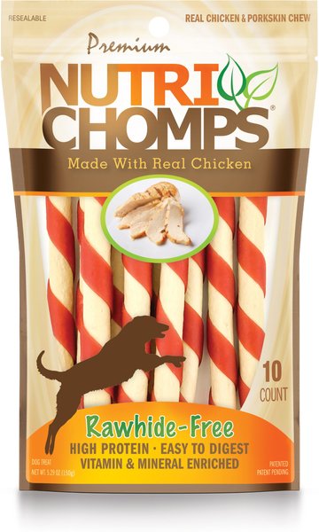 Nutri Chomps Mini Chicken Flavor Twist Dog Treats