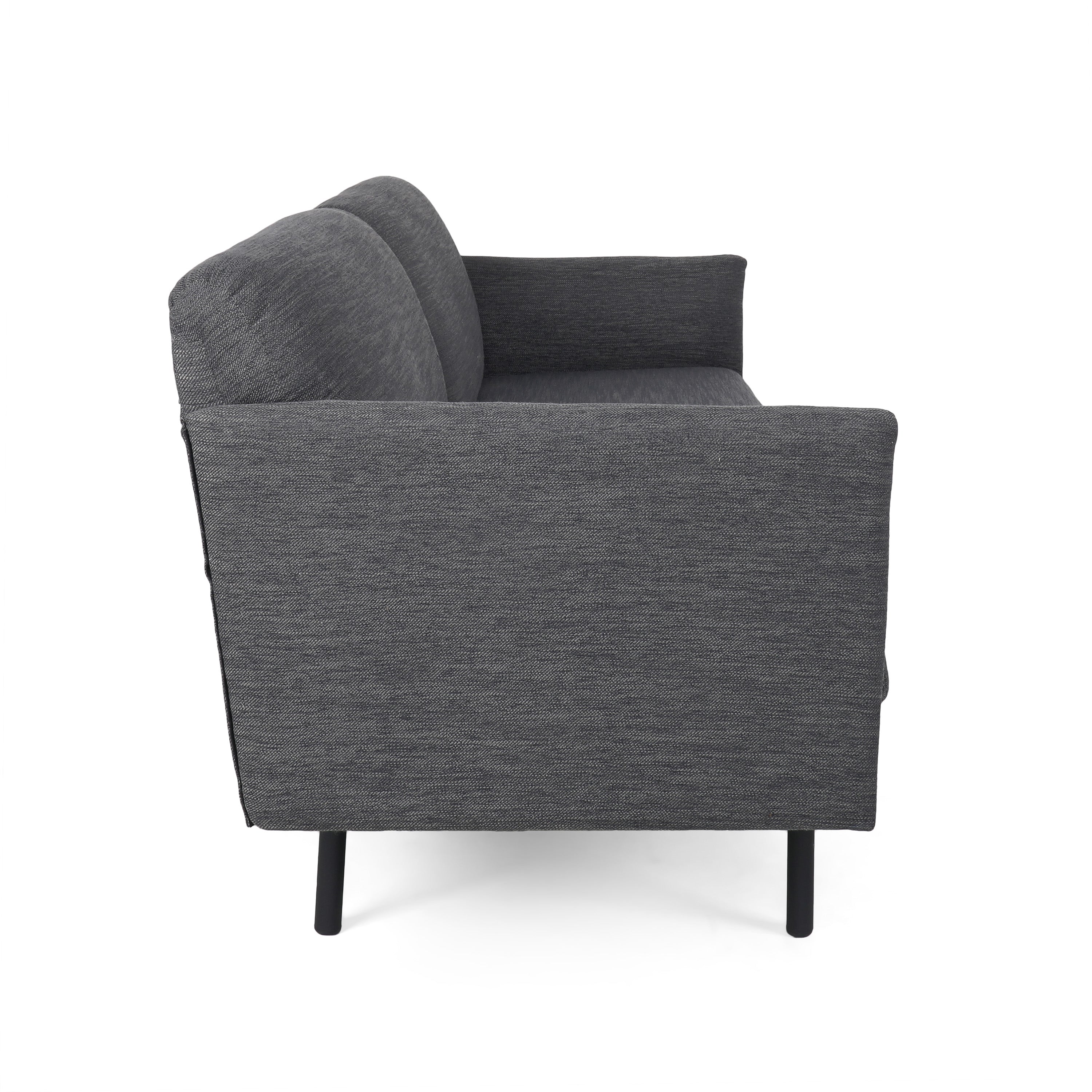 Mokena Contemporary Fabric Upholstered 3 Seater Sofa