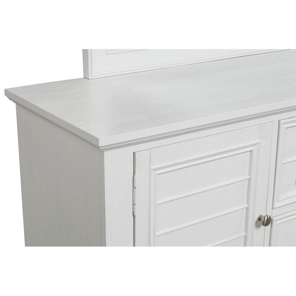 New Classic Furniture Brenton White 5 Drawer Dresser