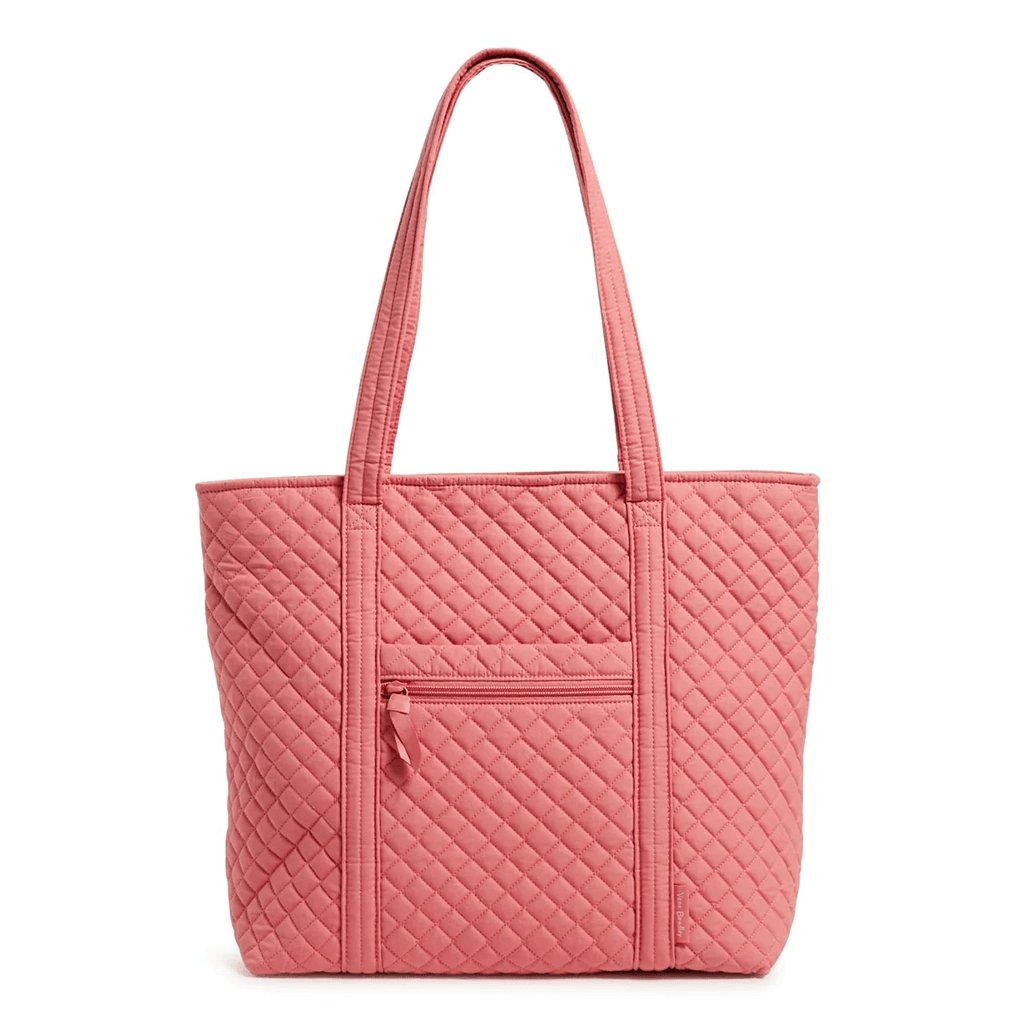 Vera Bradley  Vera Tote Bag In Recycled Cotton Terra Cotta Rose