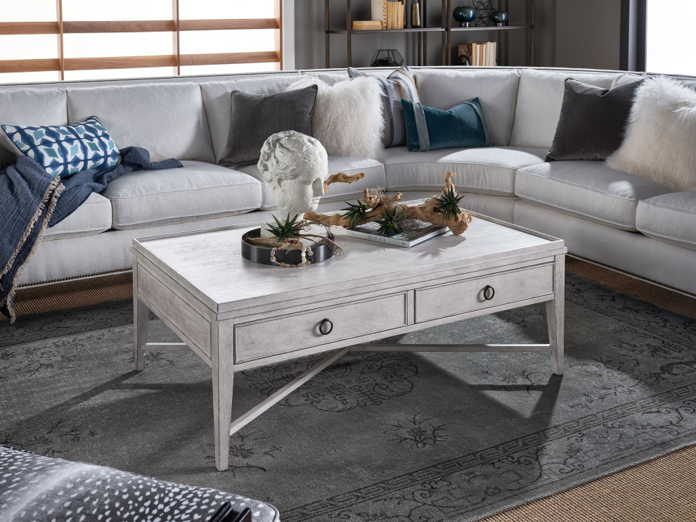 Past Forward Rectangular Cocktail Table   Farmhouse   Coffee Tables   by Universal Furniture Company  Houzz