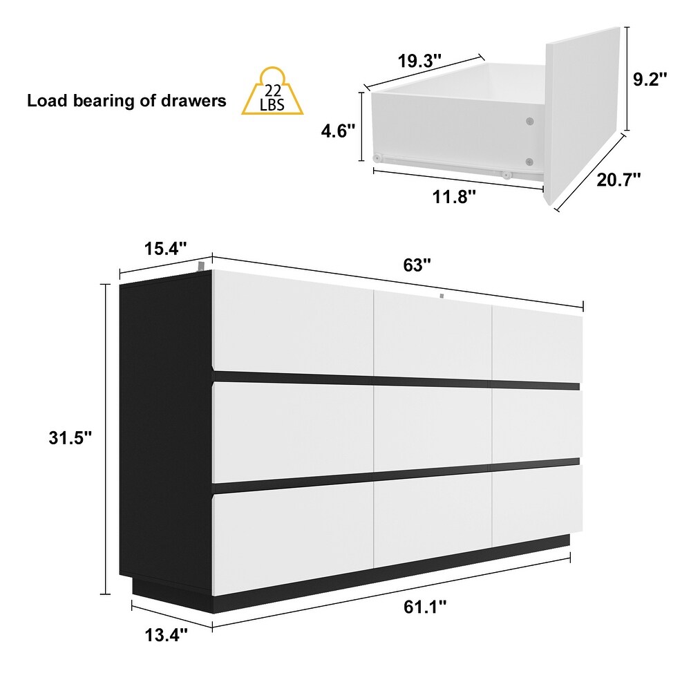 Versatile Functionality Bedroom Furniture Dresser Chest Of Drawers