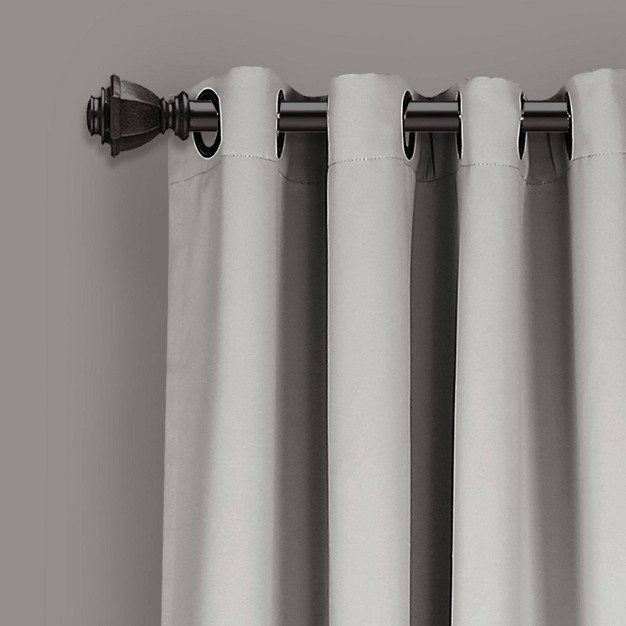 Set Of 2 Insulated Grommet Top Blackout Curtain Panels Lush D cor