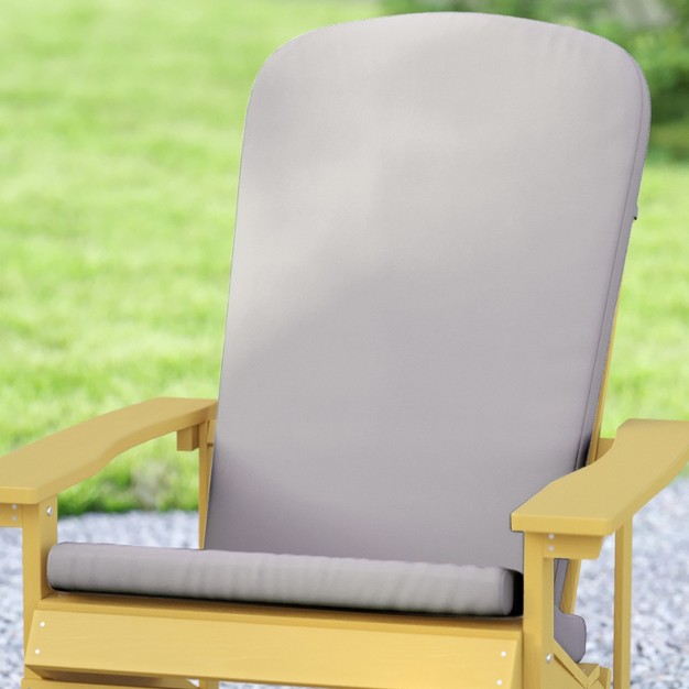 Emma And Oliver All weather Indoor And Outdoor Cushions For Adirondack Chairs And High Back Patio Chairs