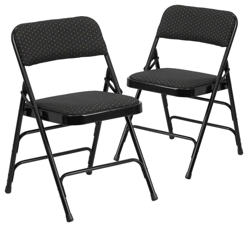 Black Fabric Metal Chair   Contemporary   Folding Chairs And Stools   by First of a Kind USA Inc  Houzz