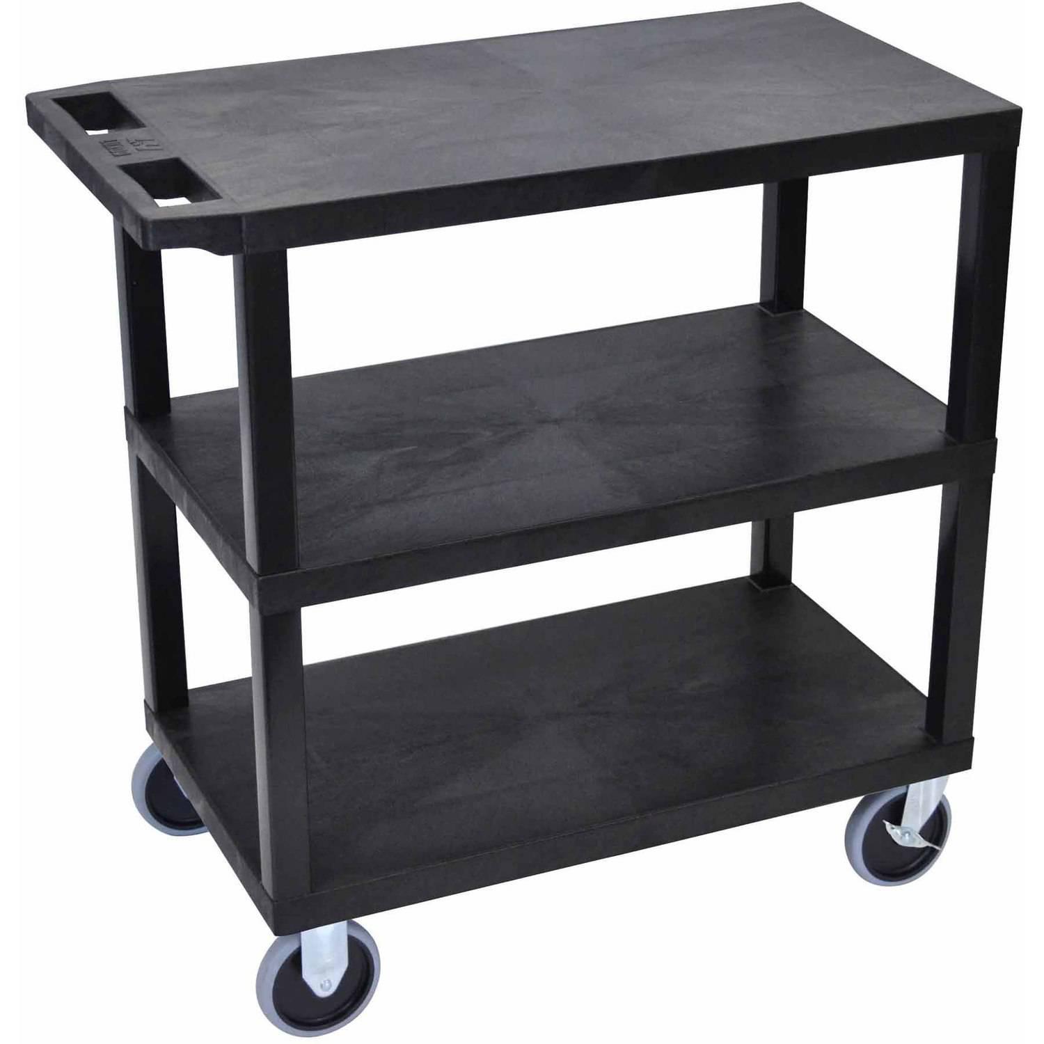 Luxor EC222HD 18 x 32 Cart with 3 Flat Shelves