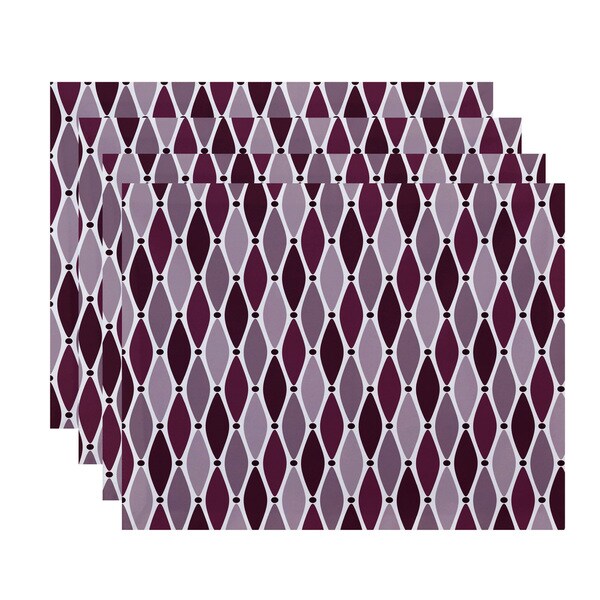 18 x 14-inch Wavy Geometric Print Placemat (Set of 4)