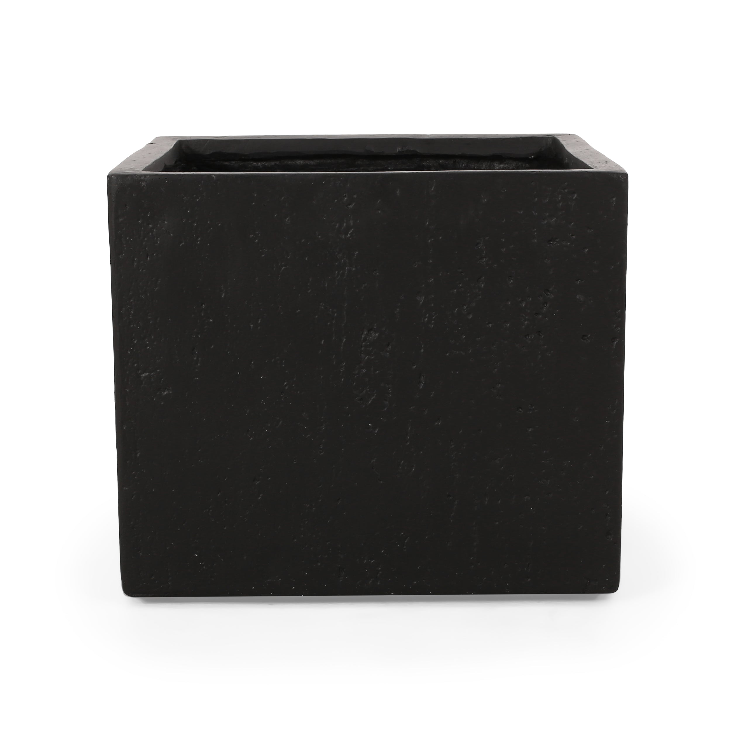 Fardeen Outdoor Modern Cast Stone Square Planter