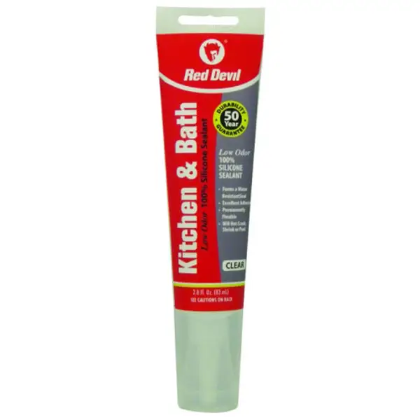 Red Devil Kitchen and Bath Low Odor Silicone Sealant