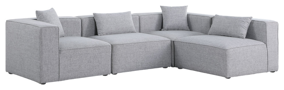 Cube Upholstered Modular Sectional   Transitional   Sectional Sofas   by Meridian Furniture  Houzz