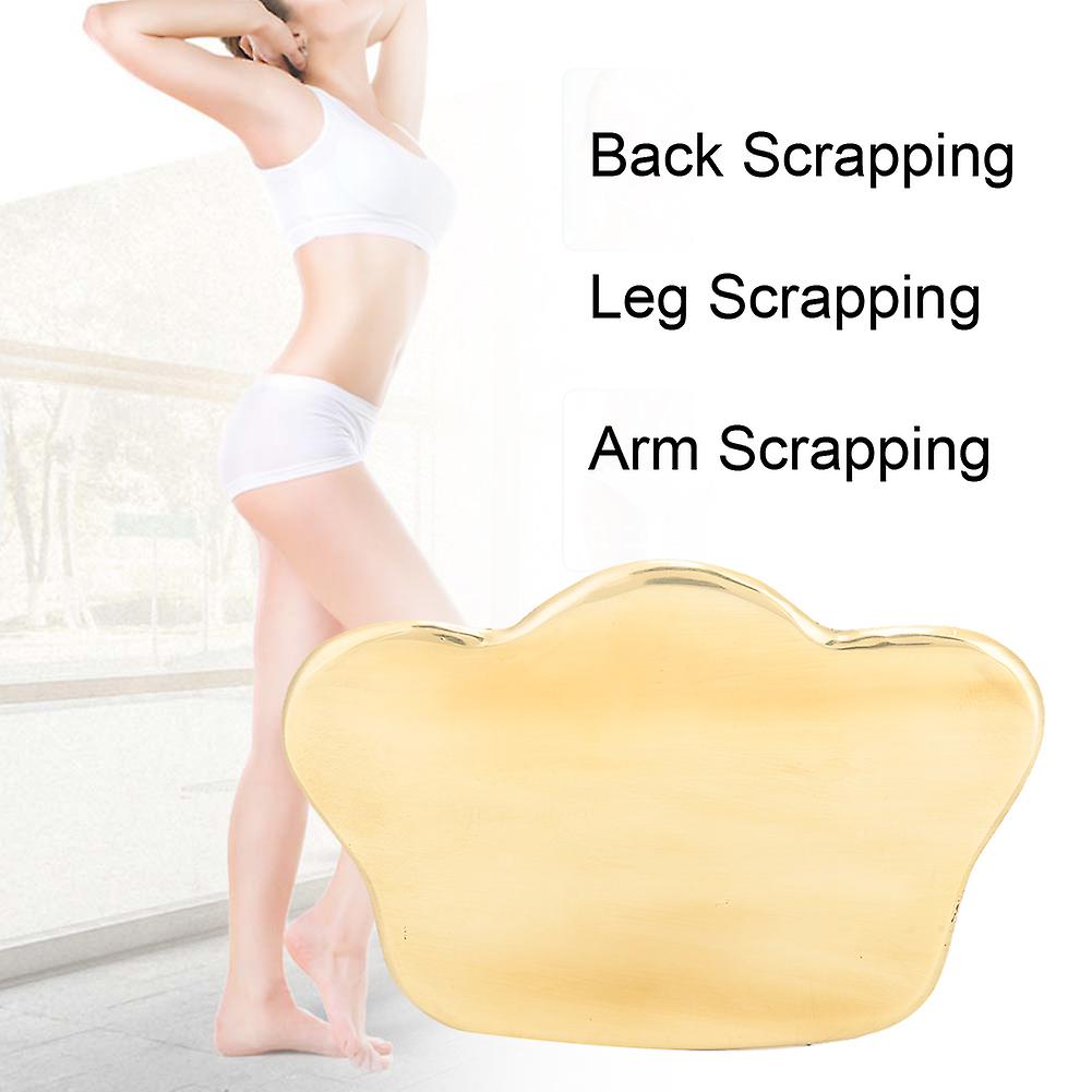 Pure Copper Body Spa Massage Tool Gua Sha Board Acupuncture Scraper Massager