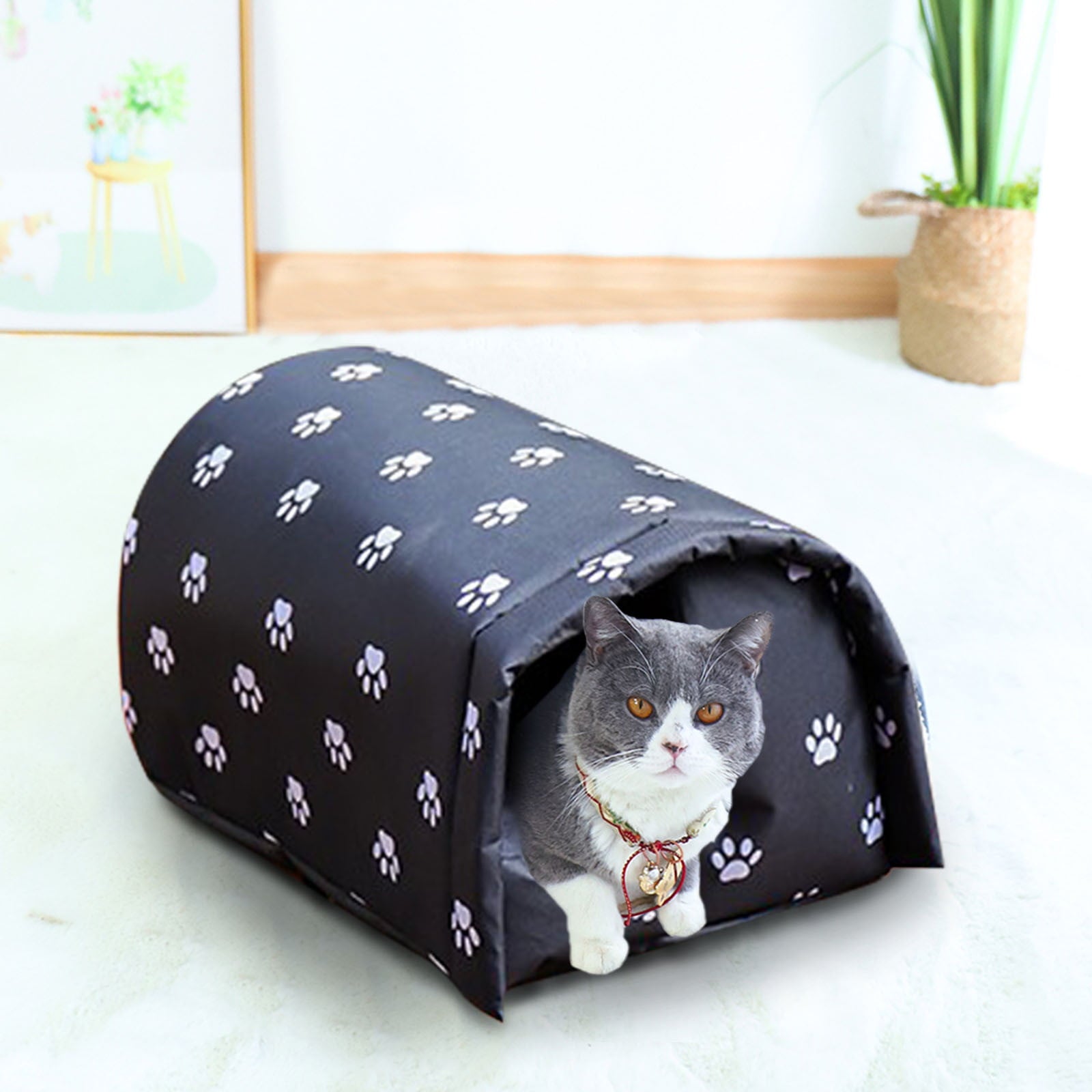 Pet Outdoor Cold-proof Cat House， Waterproof And Warm Foldable Cat Bed Dog Cats collar Sunglasses Glasses Photo Props