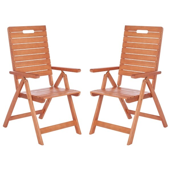 SAFAVIEH Outdoor Rence Folding Chair (Set of 2)