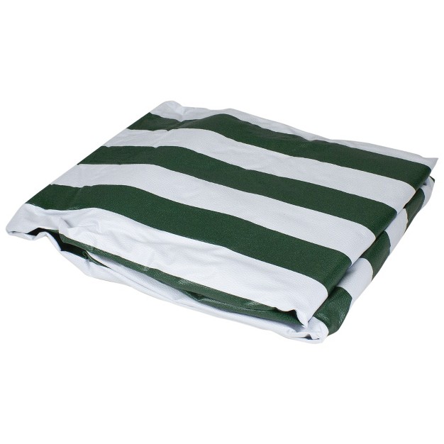 Green And White Reversible Lounge Chair Cover