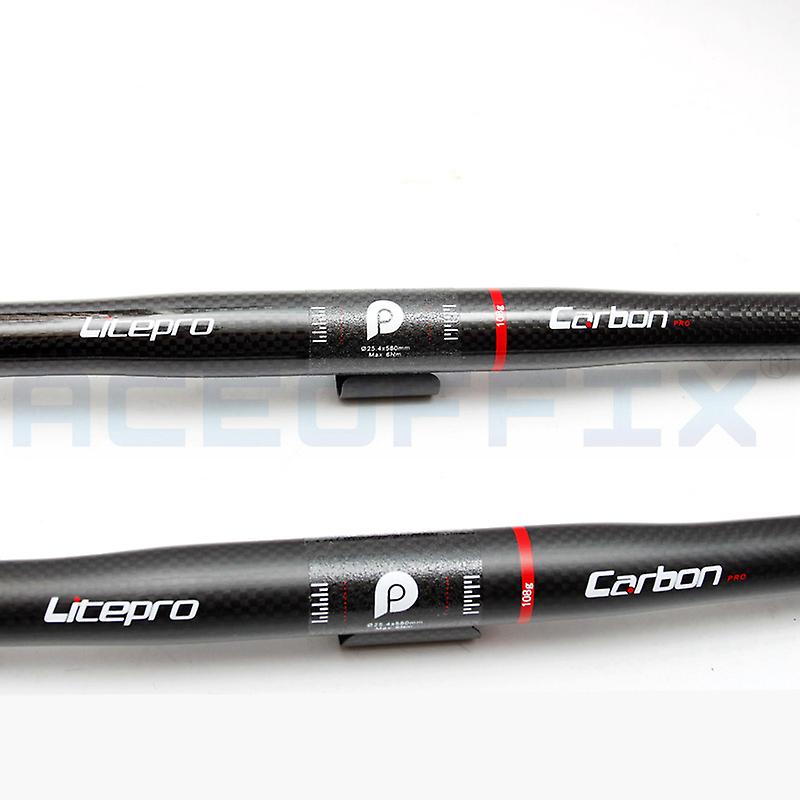 Born Pretty Carbon Handlebar 25.4mm 540mm/580mm 108g Straight Ultralight Handle Bar For Brompton  Folding Bike